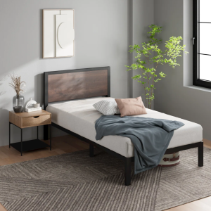 Modern Metal Platform Single Bed – Sturdy Frame with Sleek Design for Bedroom
