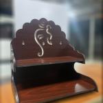 Wall Mount Home Decor Ganpati Singhasan Temple