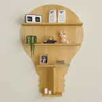 Bulb Shape Backlit Wall Shelf