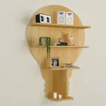 Bulb Shape Backlit Wall Shelf