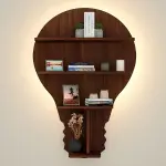 Bulb Shape Backlit Wall Shelf