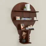 Bulb Shape Backlit Wall Shelf