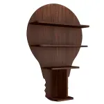 Bulb Shape Backlit Wall Shelf
