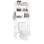 Freestanding 3-Tier Over-The-Toilet Organizer Rack – Waterproof Metal Bathroom Storage Shelf for Space-Saving