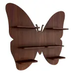 Butterfly Shape Backlit Floating Wall Hanging Shelf
