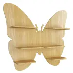 Butterfly Shape Backlit Floating Wall Hanging Shelf