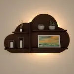 Cloud Shape Backlit Wall Shelf