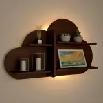Cloud Shape Backlit Wall Shelf