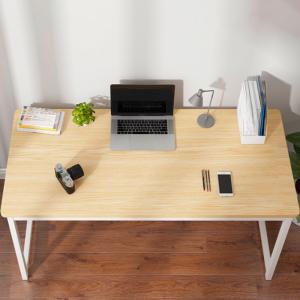 Stylish Rectangular Natural Wood Office Desk