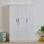 Medusa Engineered Wood Particle Board 3 Doors Almira with Inner Locker Drawer/Wardrobe 72/48