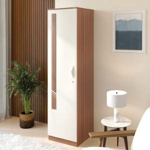 Modern & Contemporary Style 1 Door Almirah | Wardrobe cherry&hite 72/18