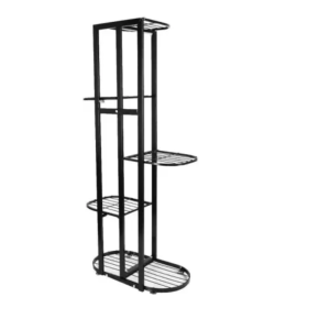 6-Pot Metal Stand - Multi-Shelf Plant Holder Rack for Flower Pots & Containers-Patio Garden