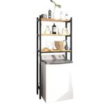 Storage Rack Above Washing Machine – Laundry Room & Bathroom Organizer, Metal Detergent Rack for Efficient Storage