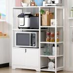 5-Tier Microwave Oven Stand with Storage Cabinet, Kitchen Shelf