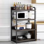 4-Tier Kitchen Cabinet Oven Rack Shelf – Microwave Stand and Storage Organizer