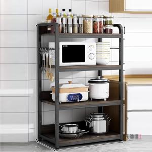 4-Tier Kitchen Cabinet Oven Rack Shelf – Microwave Stand and Storage Organizer