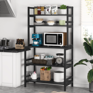 5-Layer Open Shelf Storage Rack with 60/30 Inches Dimensions, Featuring a Sturdy Metal Base