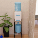 2-Tier Heavy Duty Metal Water Purifier Rack - Sturdy Water Jug & Bottle Holder Storage Rack