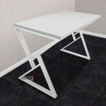 Contemporary Reading Writing Laptop Desk with Metal Base and Engineered Wood Top