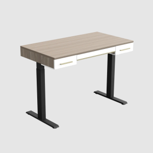 Stylish Table Writing Desk, Engineered Wood with Metal, Durable Construction