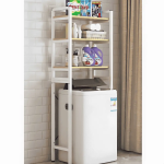 Storage Rack Above Washing Machine – Laundry Room & Bathroom Organizer, Metal Detergent Rack for Efficient Storage