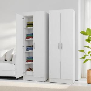 Indispensable - Modern 2 Doors Almirah with Inner Storage Shelves