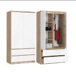 Premium Quality - Premium Design 2 Door with 2 Large Drawer Almira/Wardrobe H70 + L30 + W16