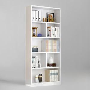 Furniture Bookshelf, 5-Tier Industrial Display Rack