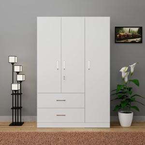 3 Door Almira with Locker Drawer and Cloth storage shelf Almari/Wardrobe 72/48