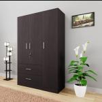 3 Door Almira with Locker Drawer and Cloth storage shelf Almari/Wardrobe 72/48