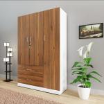 3 Door Almira with Locker Drawer and Cloth storage shelf Almari/Wardrobe 72/48