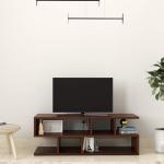 Floor Standing TV Entertainment Unit Setup Box Stand TV Cabinet with Shelves & Drawer for Books & Décor Display Unit 18X42X12"