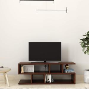 Floor Standing TV Entertainment Unit Setup Box Stand TV Cabinet with Shelves & Drawer for Books & Décor Display Unit 18X42X12"