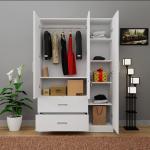 3 Door Almira with Locker Drawer and Cloth storage shelf Almari/Wardrobe 72/48