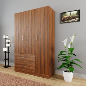 3 Door Almira with Locker Drawer and Cloth storage shelf Almari/Wardrobe 72/48