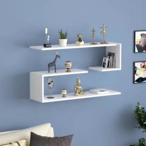 ANIKAA Wall Shelf/ Floating Wall Shelves/ Book Shelf Particle Board Wall Shelf