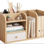 GUODDM Desk Organizers Bookshelf, Small Bookshelf