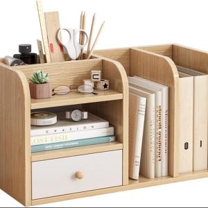 GUODDM Desk Organizers Bookshelf, Small Bookshelf