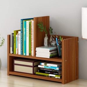 DLANDZ Standing Bookshelf Desktop Bookshelf Small Bookshelf