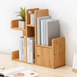 DLANDZ Standing Bookshelf Desktop Bookshelf Desktop