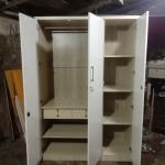 Medusa Engineered Wood Particle Board 3 Doors Almira with Inner Locker Drawer/Wardrobe 72/48