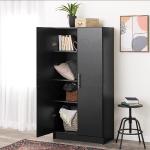 Indulge Durablity - Premium Quality - RK 2 Part Black Standing storage cabinets or cupboards - Sustainable Option - Exclusive Experience