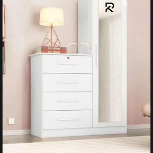 RK Modern and Trendy MDF White Wardrobe cum Almirah - Furniture & Decor