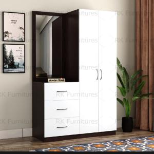 Exceotional Quality - RK Modern and Trendy Vanity Dresser and Cupboard - Furniture & Decor - Innovative Design - To Exprerience Greatness (Size70*42*16 inches)