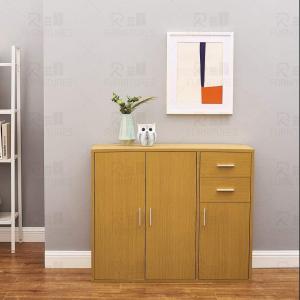 Sideboard Storage Cupboard Cabinet Unit with Doors and Drawers Living Room Bedroom Furniture Beige Finish