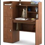RK Modern Home Office Desk with Storage Shelf, Writing Desk Study Table Workstation with Hutch and Bookshelf, Wood Computer Desk with Drawers and Shelves