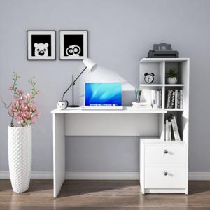 RK Modern Home Office Desk with Storage Shelf, Computer Table, Study Table with Book Shelf, Office Table, Study Table for Adults