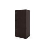 RK Furniture Engineered Wood Book Case- Book Shelf & Book Cabinet with 3 Compartment Storage