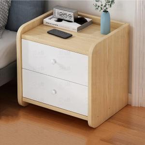 Royal Decor M31 Double Drawer Bed Side Table Nightstand Bedside Table Simple Storage
