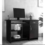 Computer Table With Keyboar Stand Writing Desk for Study, Table for Home Office Desk Office Table, Laptop Working Table with 1 Storage Shelf and Drawer